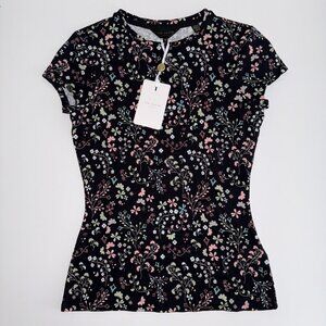 NWT Ted Baker Popinya Hazel-Print Tee Shirt Women Size 0